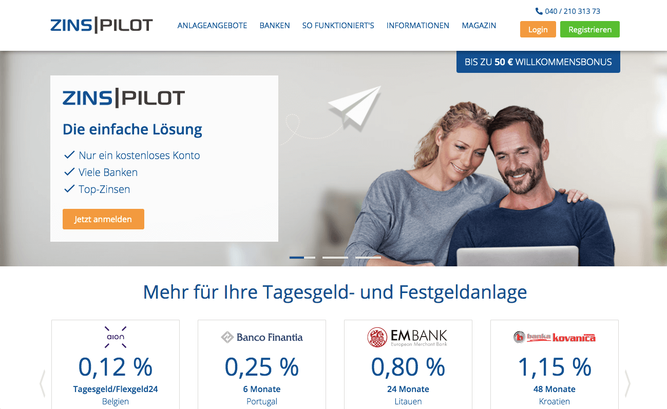 ZINSPILOT Screenshot