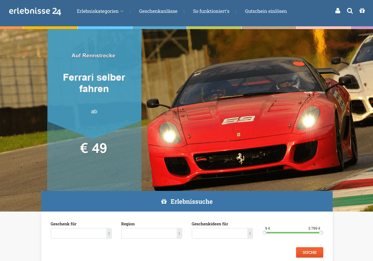 erlebnisse24.com Screenshot