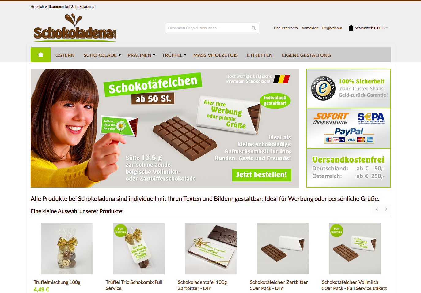 Schokoladena Screenshot
