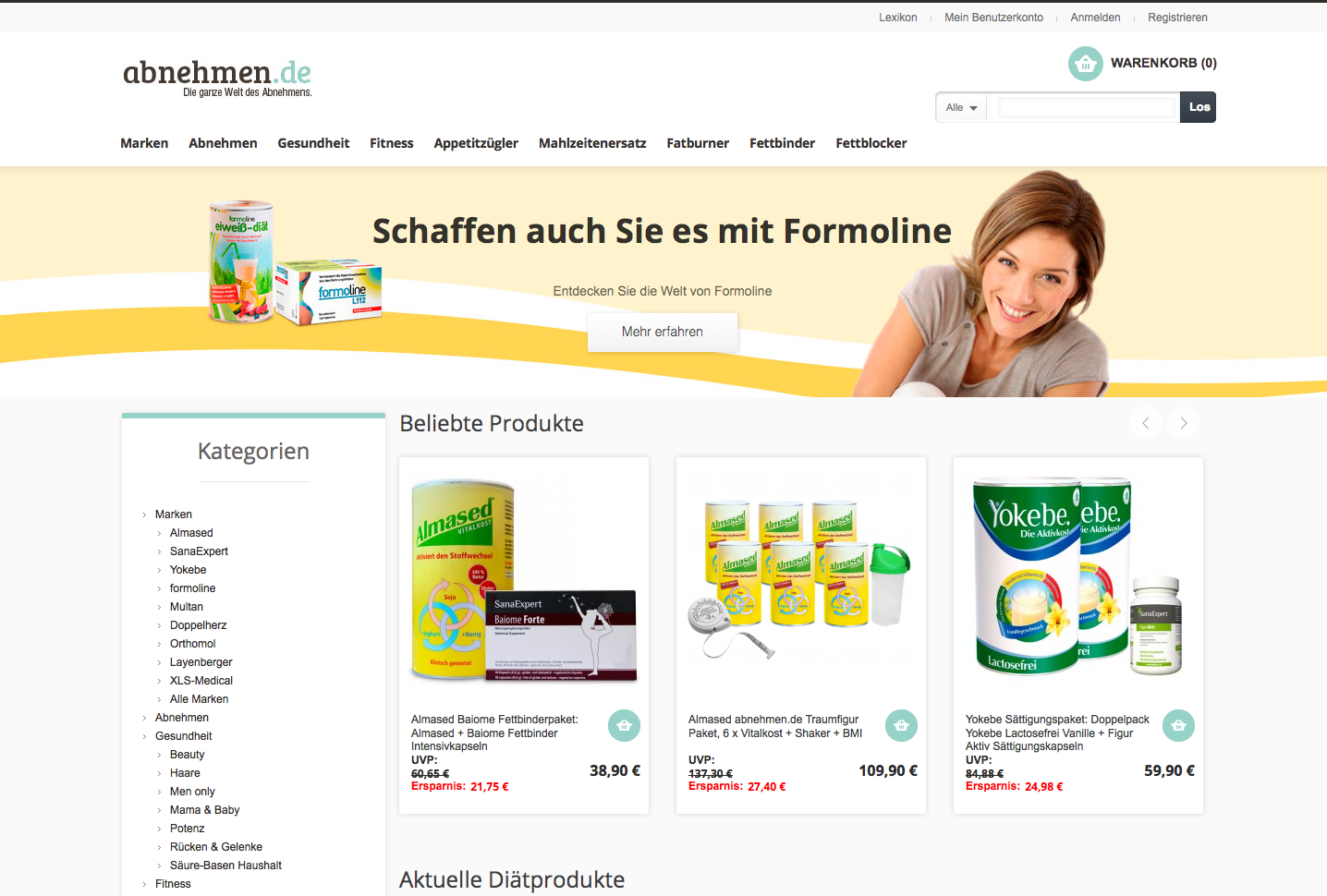 Abnehmen.de Screenshot