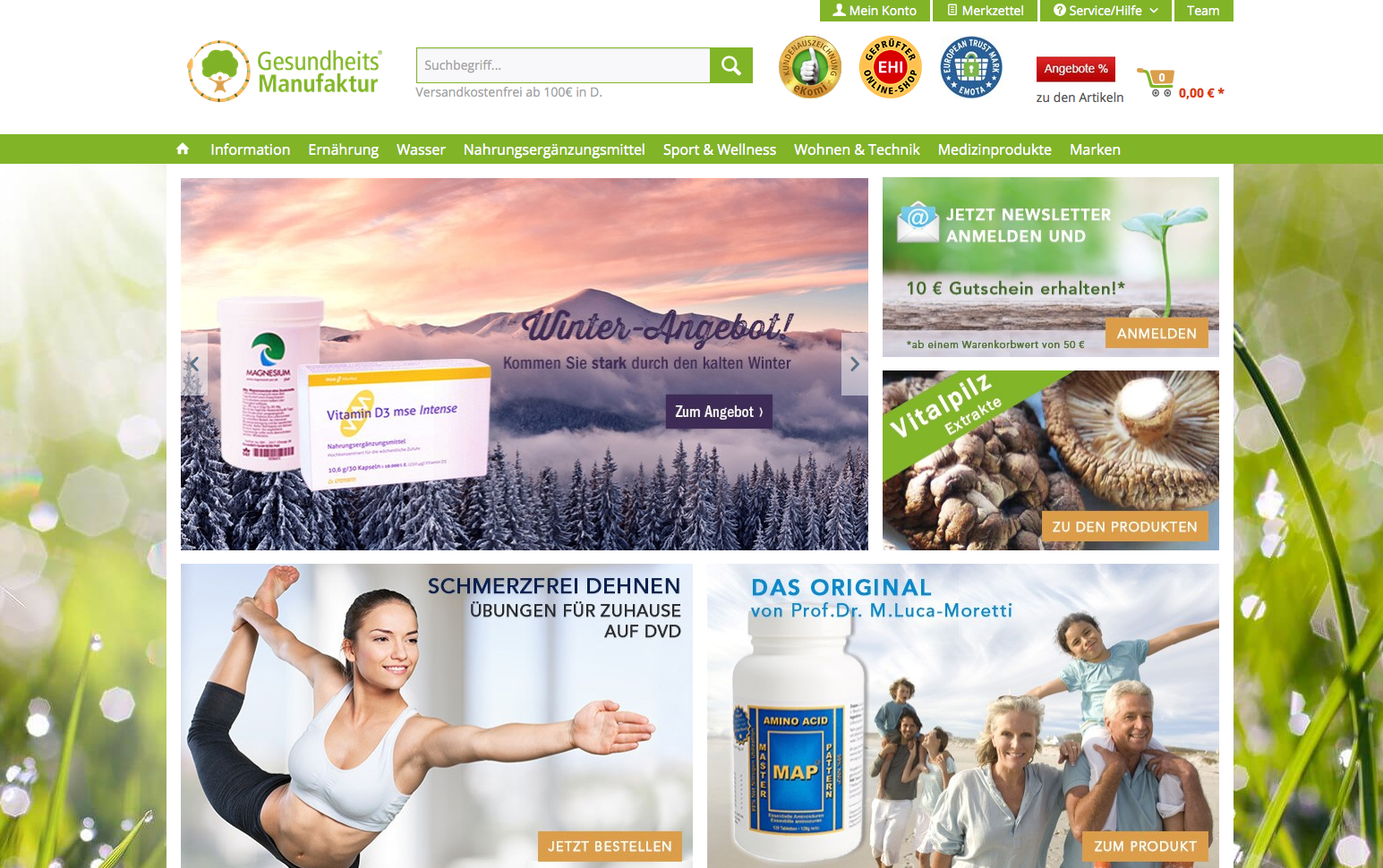 GesundheitsManufaktur Screenshot