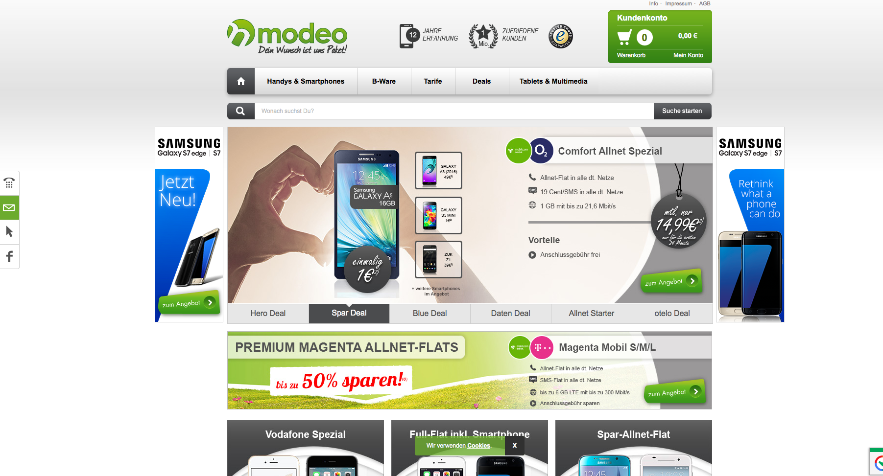 Modeo.de Screenshot