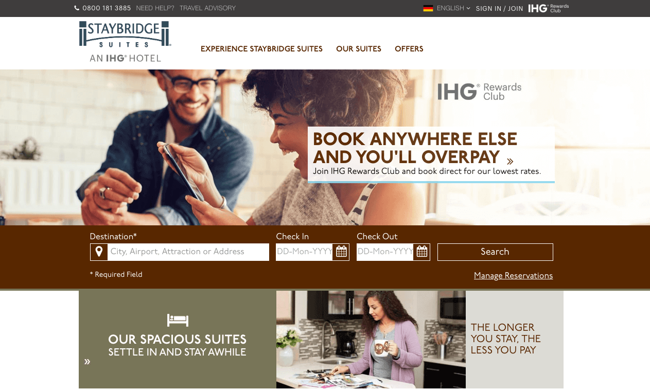 Staybridge Suites Screenshot