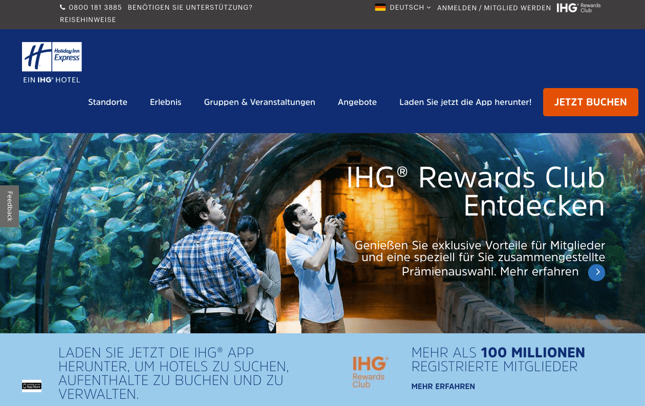 Holiday Inn Express Screenshot