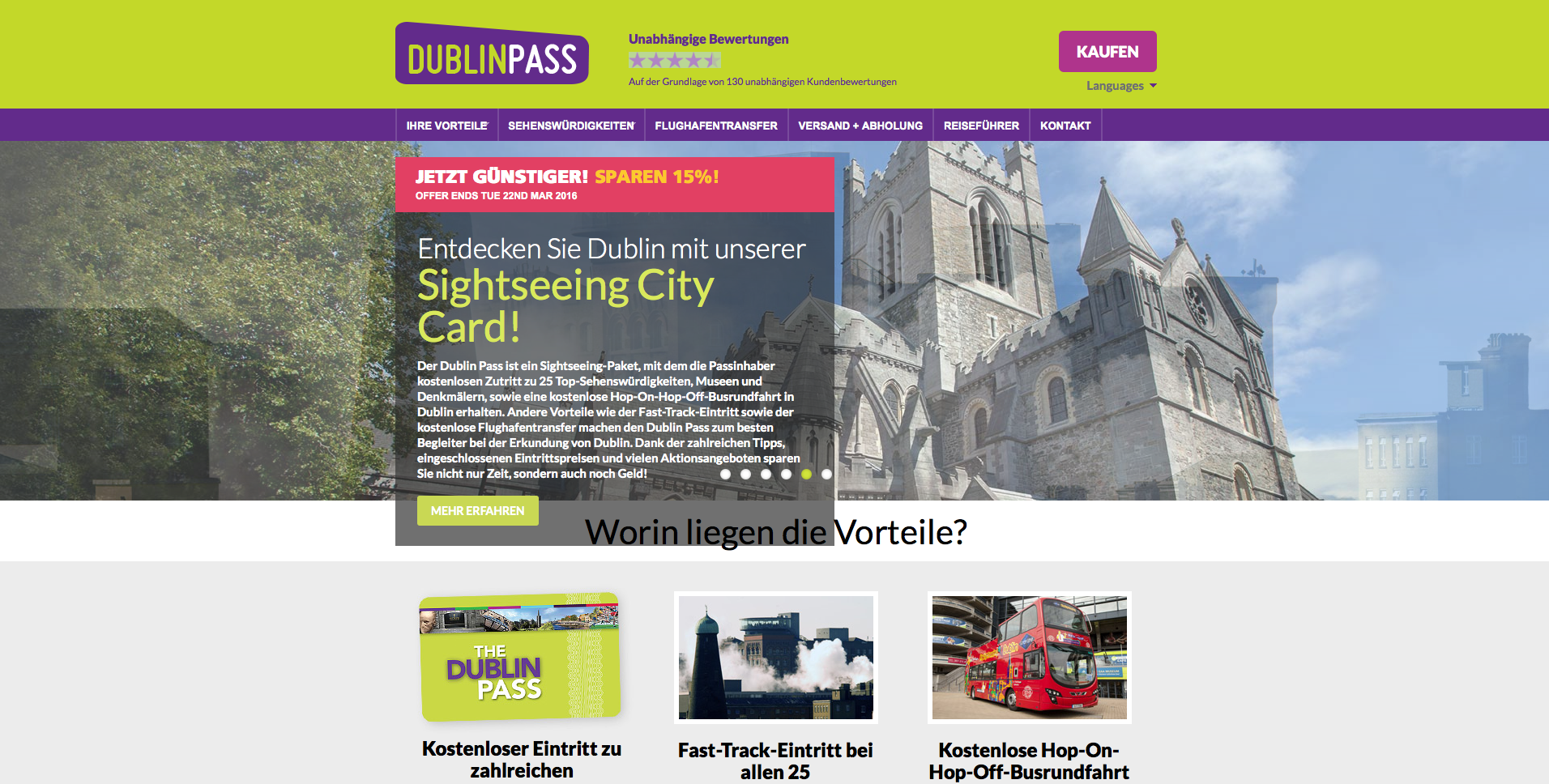 Dublin Pass Screenshot