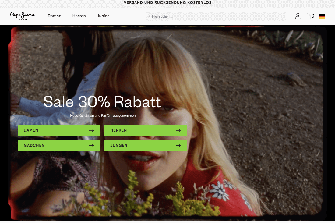 Pepe Jeans Screenshot