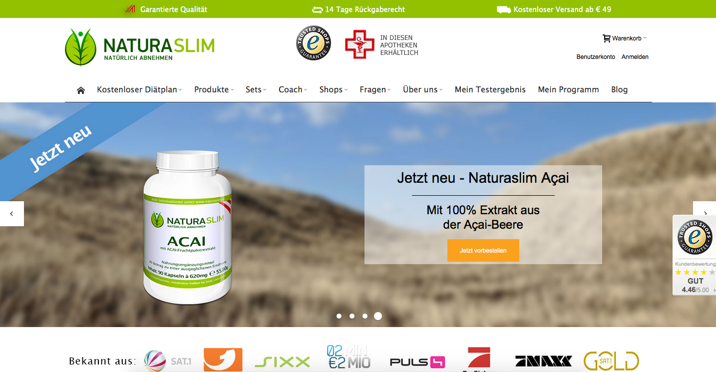Naturaslim Screenshot
