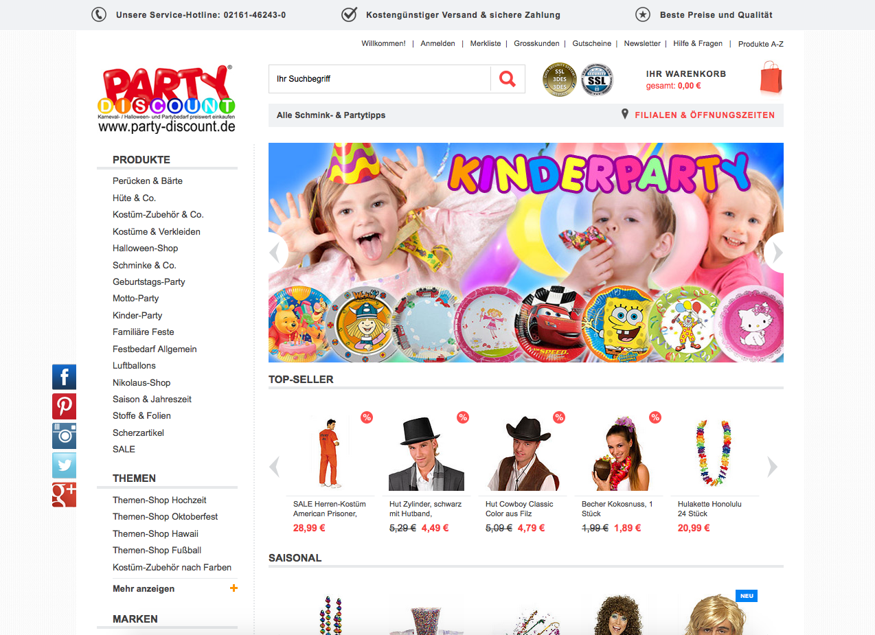 Party-Discount.de Screenshot