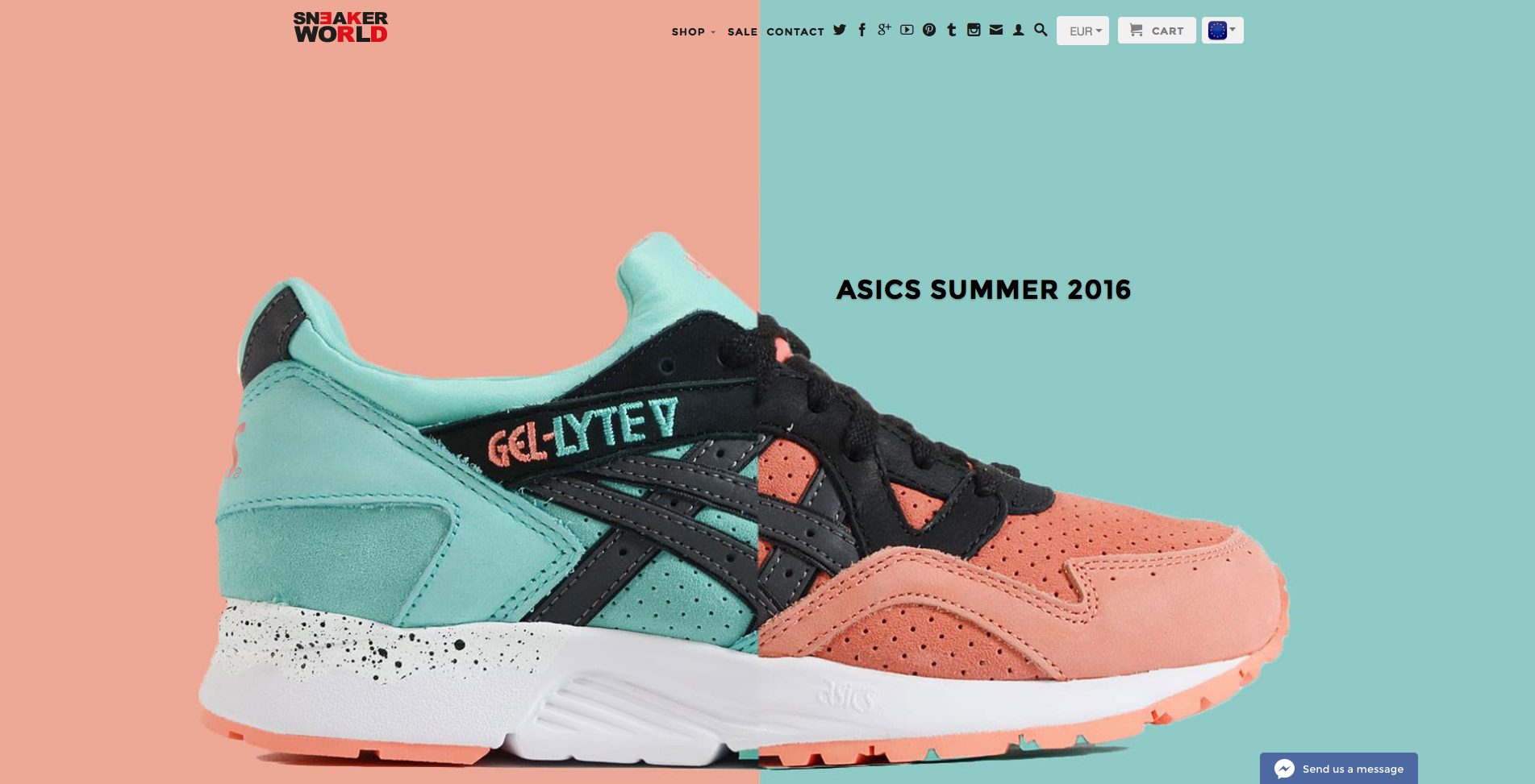 Sneakerworldshop.com Screenshot