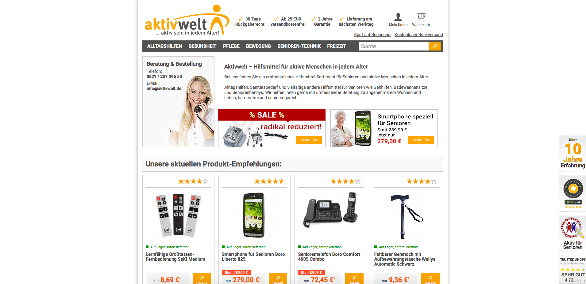 aktivwelt.de Screenshot