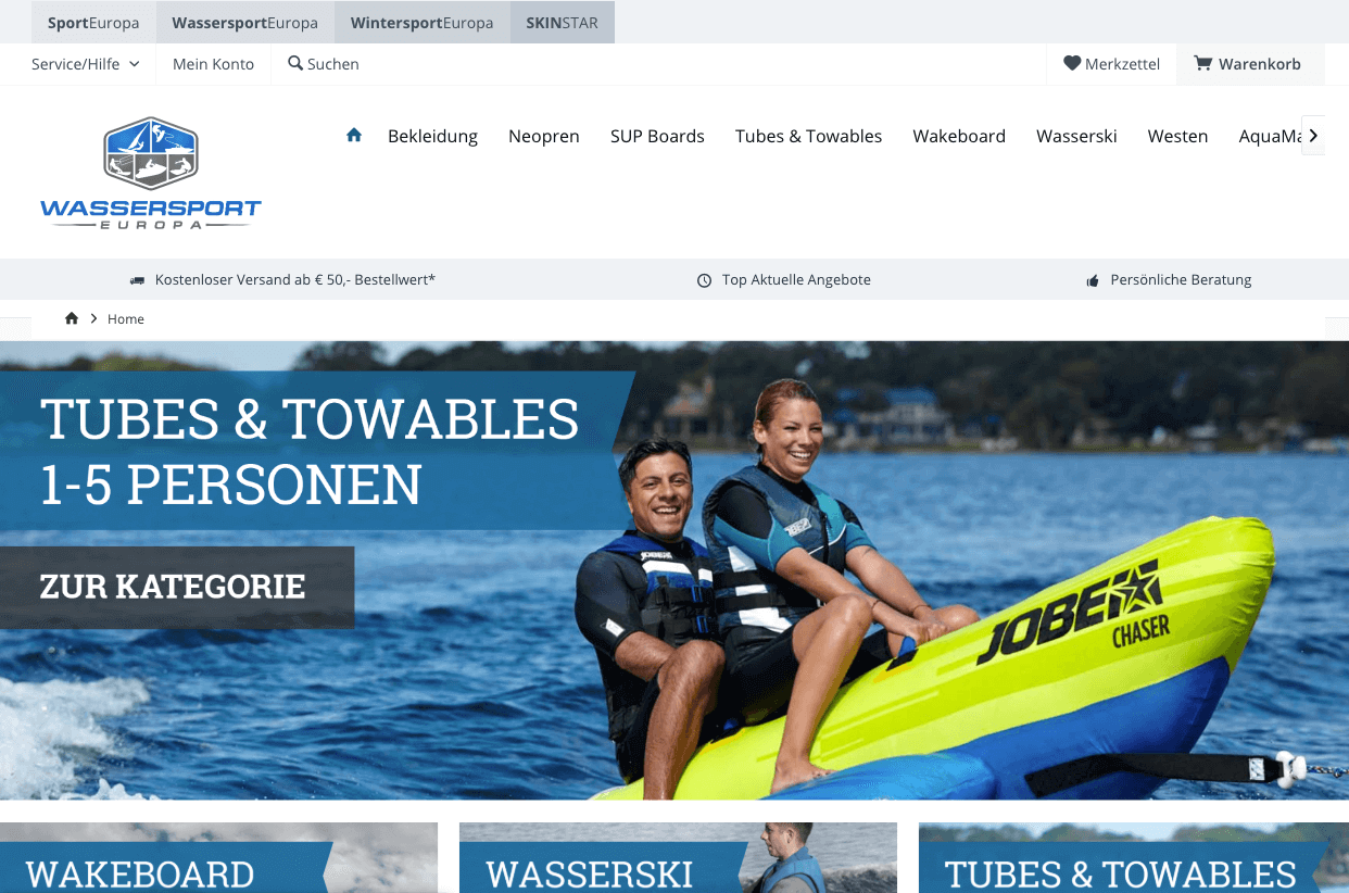WassersportEuropa Screenshot