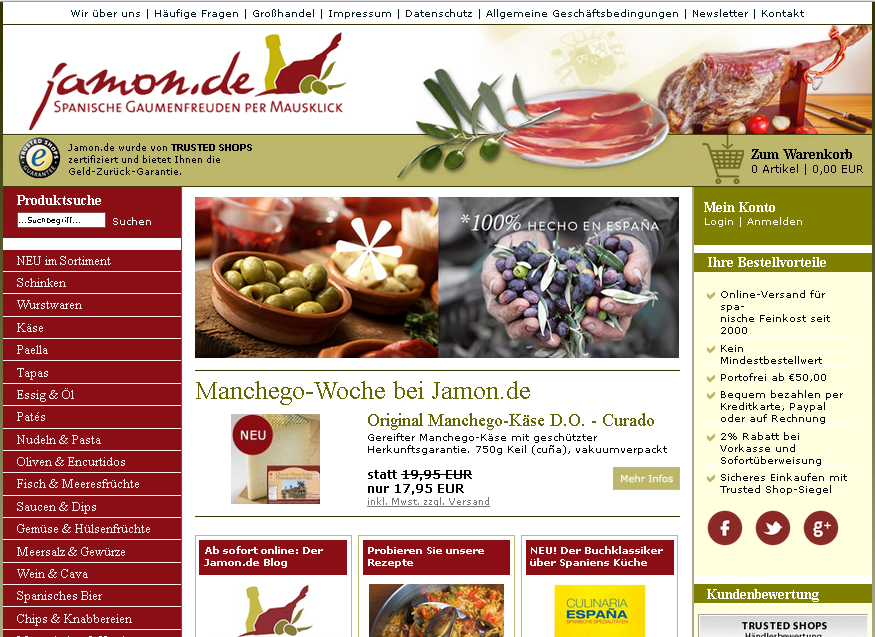 Jamon.de Screenshot