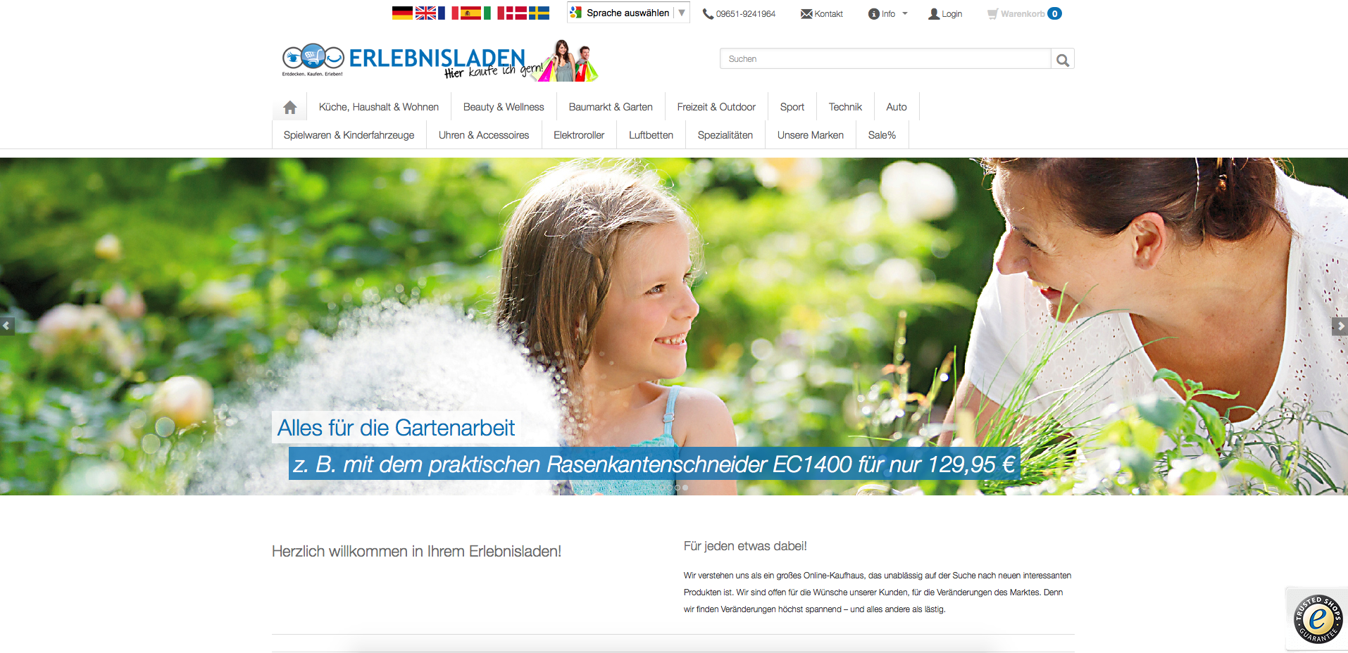 Erlebnisladen.de Screenshot