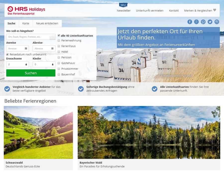HRS Holidays Screenshot