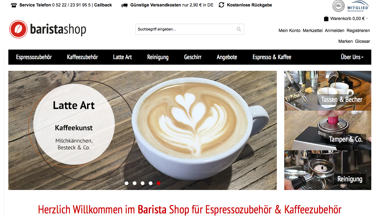 baristashop Screenshot
