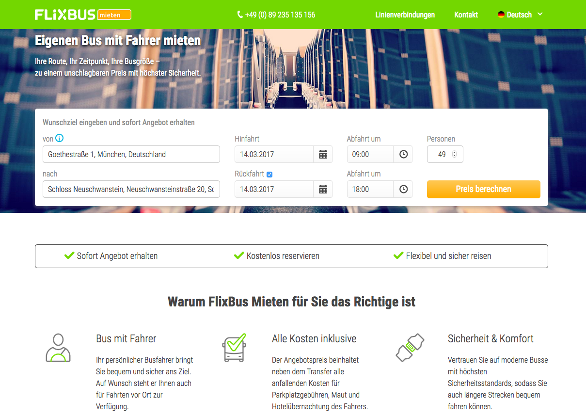 FlixBus Mieten Screenshot