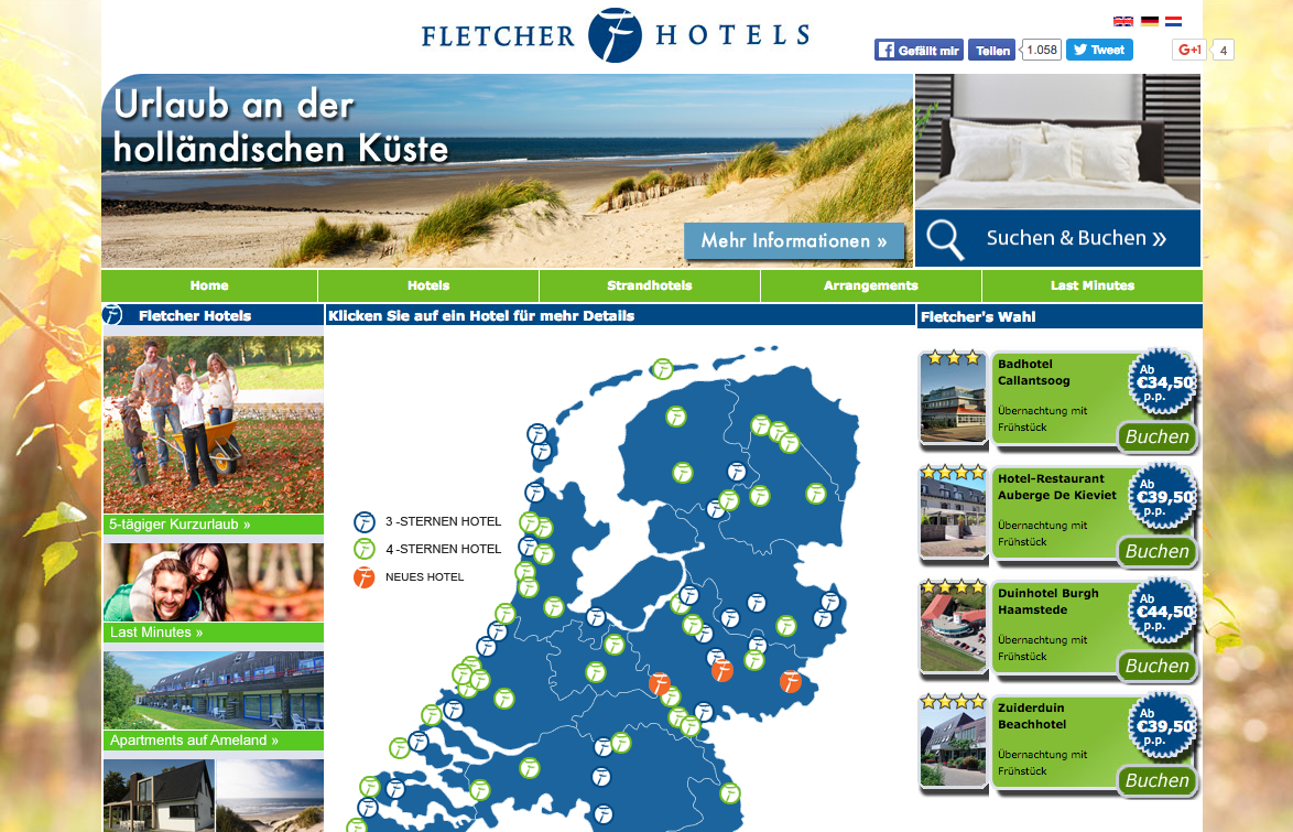 Fletcher Hotels Screenshot