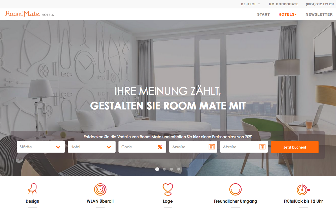 RoomMate-Hotels Screenshot