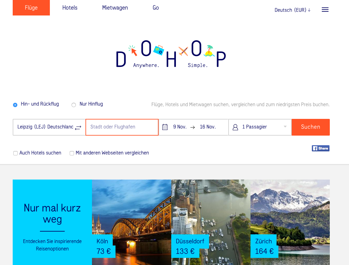 dohop Screenshot