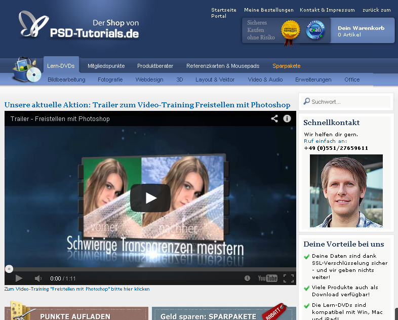 PSD-Tutorials.de Screenshot