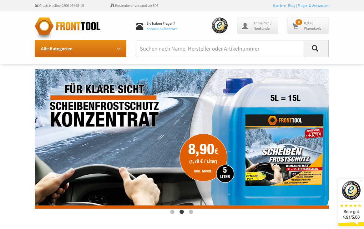 Fronttool Screenshot