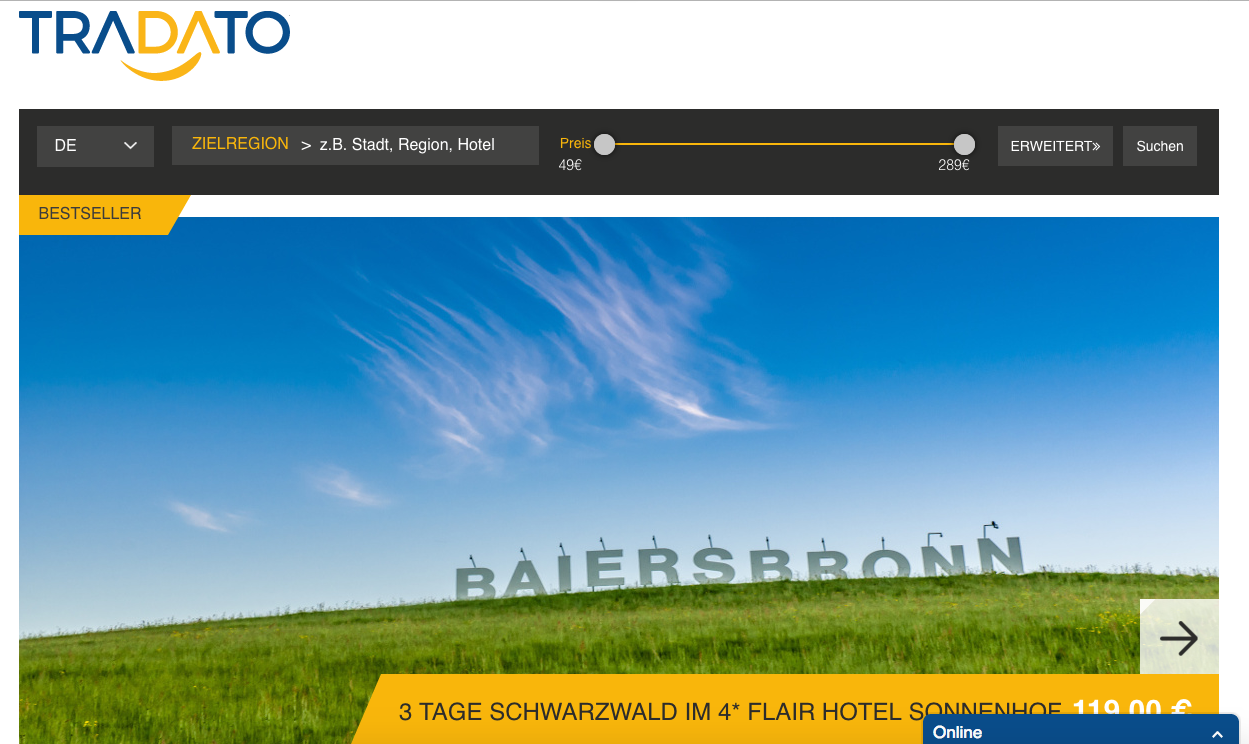 TRADATO Screenshot