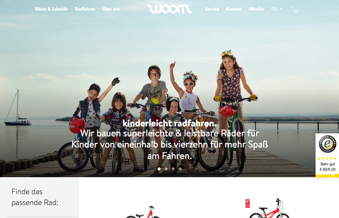 WOOM Bikes Screenshot