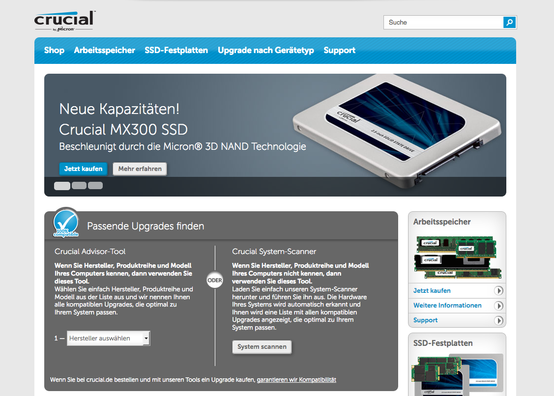 crucial by Micron Screenshot
