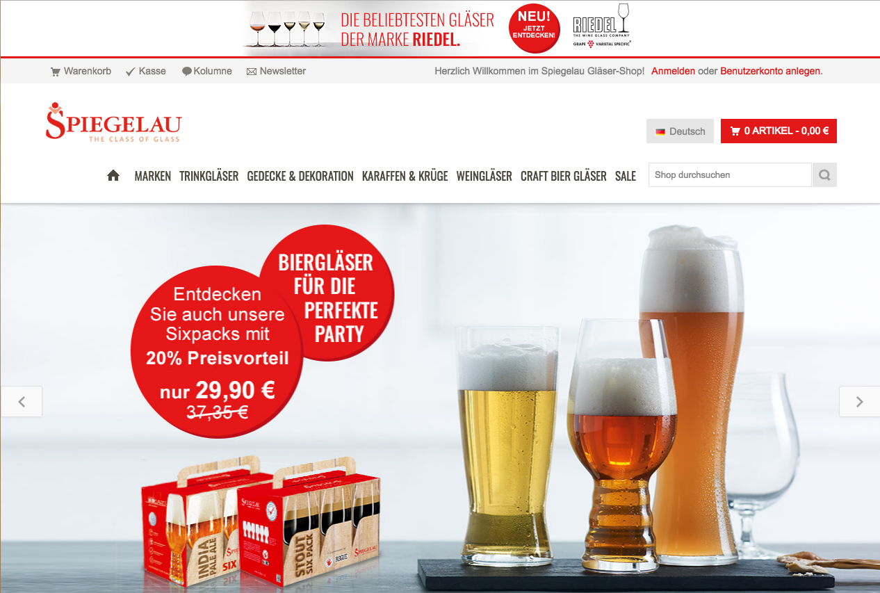 Spiegelau Screenshot