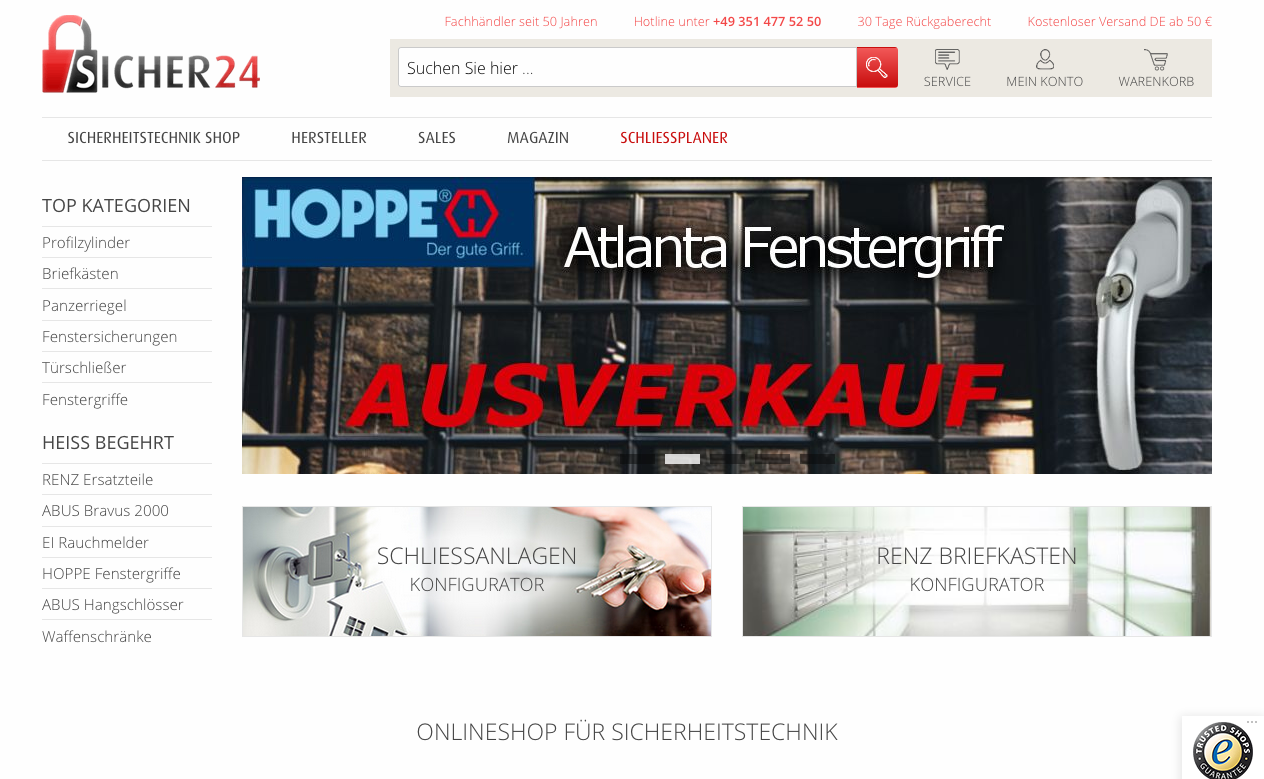 sicher24 Screenshot