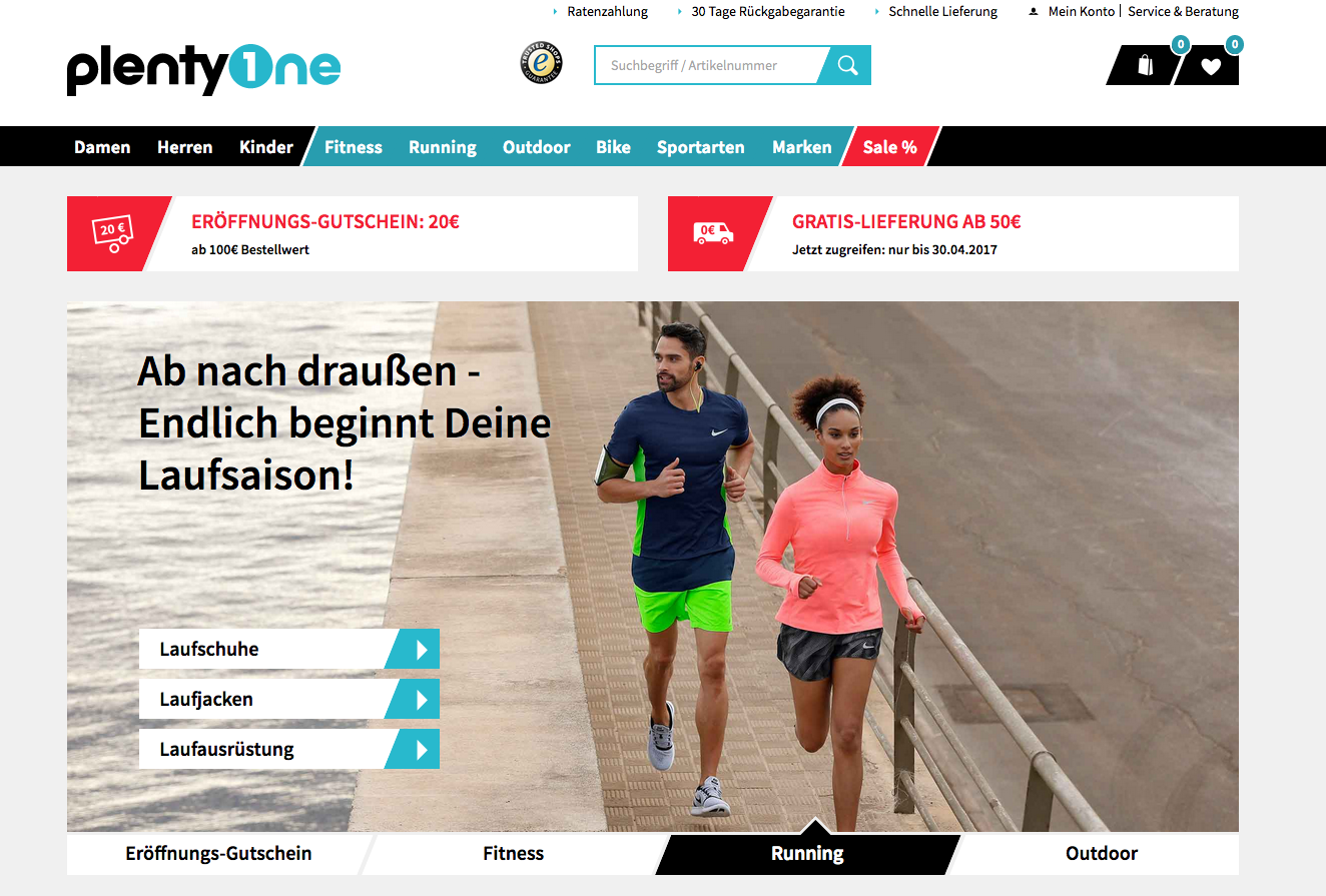 plentyone.de Screenshot