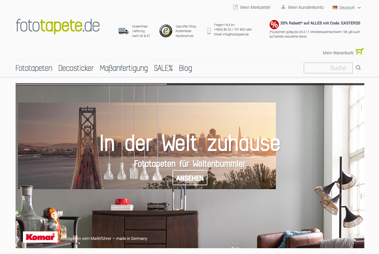 Fototapete Screenshot