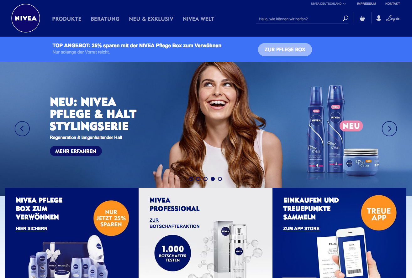 NIVEA Screenshot