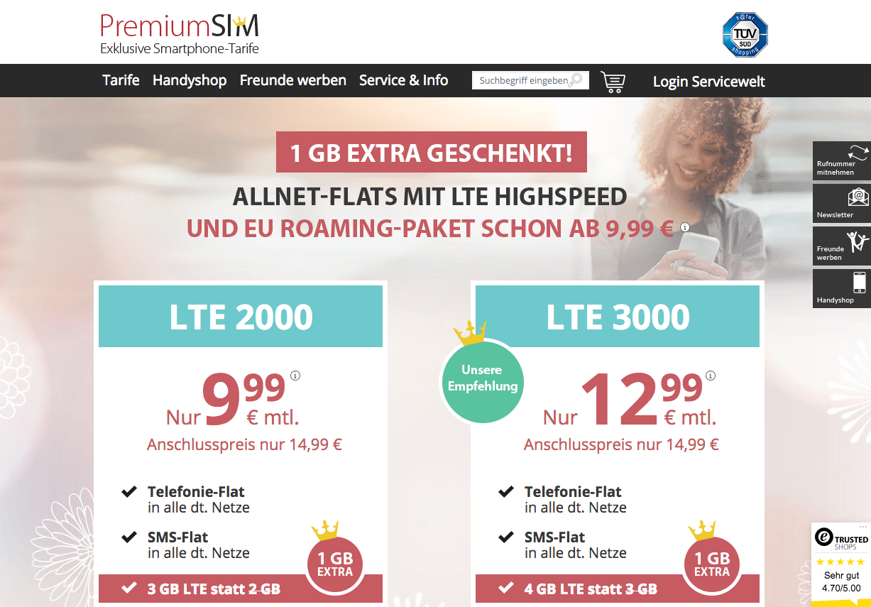 PremiumSIM Screenshot