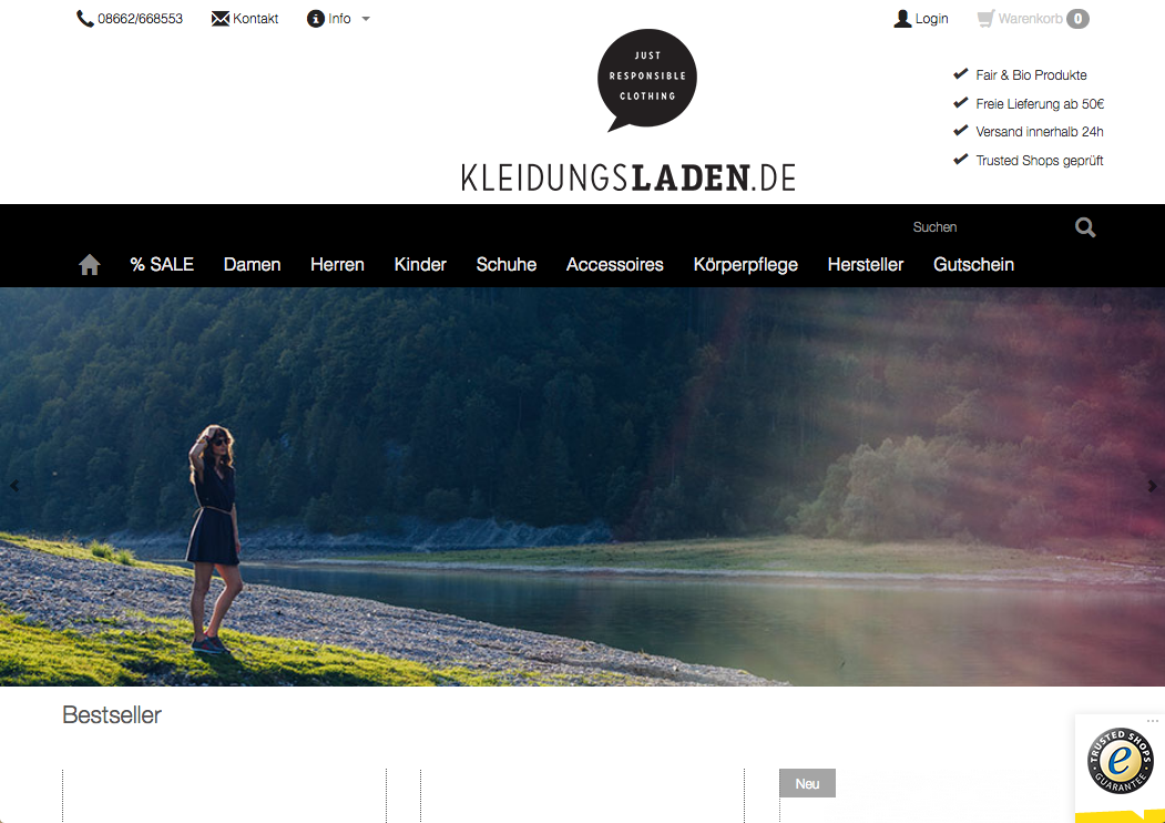 KLEIDUNGSLADEN Screenshot