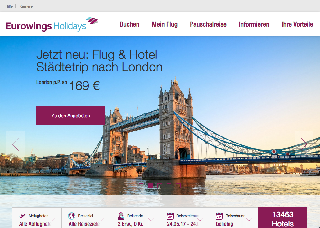 Eurowings Holidays Screenshot
