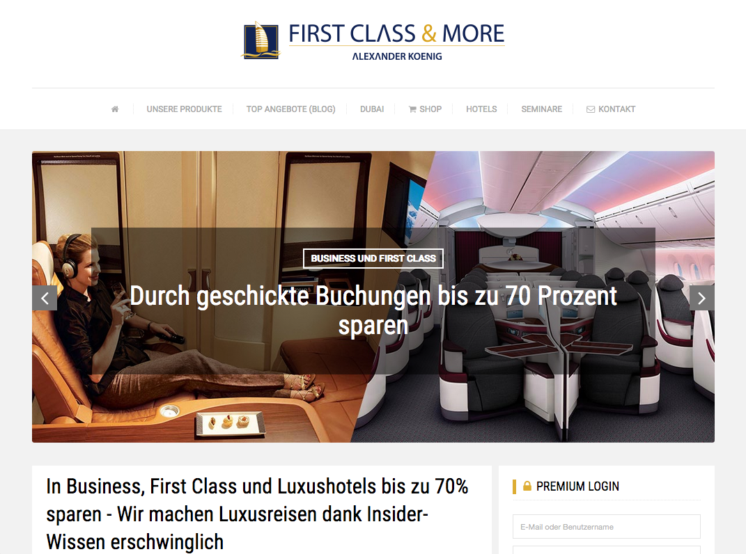 First Class & More Screenshot