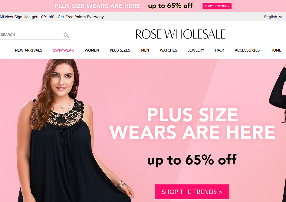 Rosewholesale Screenshot