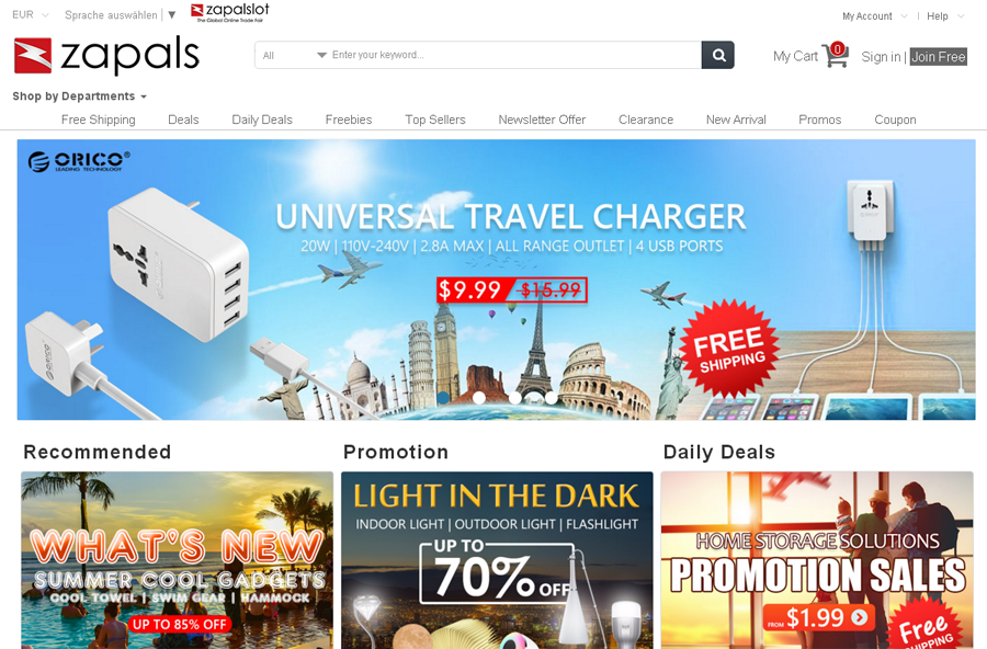 Zapals.com Screenshot