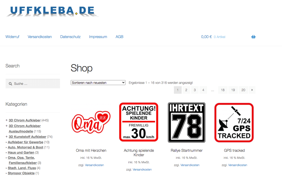 UFFKLEBA.DE Screenshot