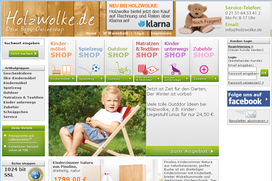 holzwolke.de Screenshot