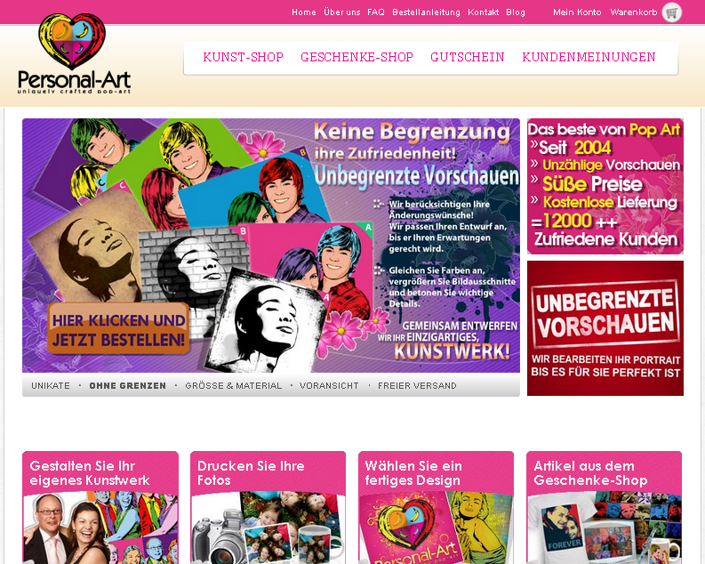 personal-art.de Screenshot