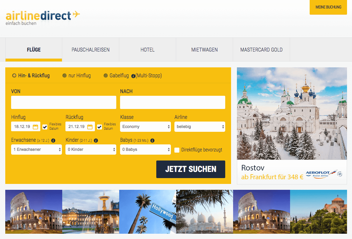 Airline Direct Screenshot