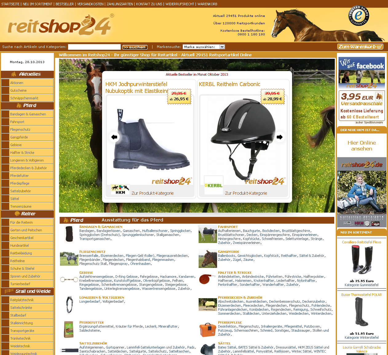 Reitshop24.de Screenshot